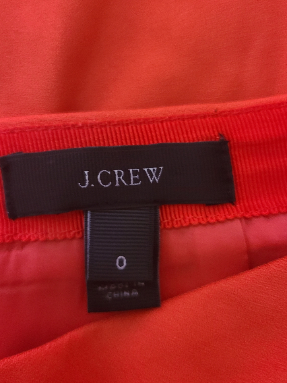 J Crew Sz 0 Red Fit Flare A-line Preppy City Mini Skirt - Picture 2 of 5